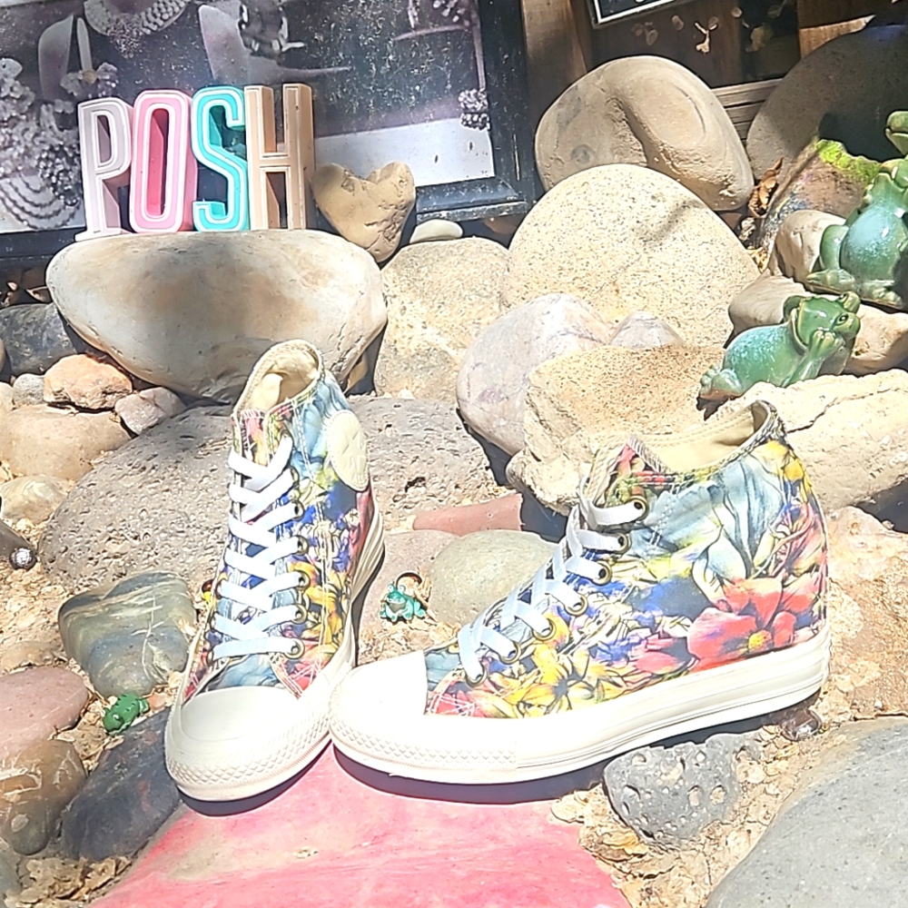 Converse concealed wedge Chuck Taylor high top shoes